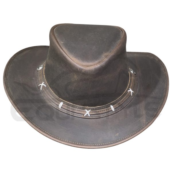 Leather Outback Western Hat