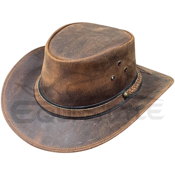 Real Leather Western Hat