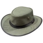 Oilskin Hats Cotton Olive Green Safari