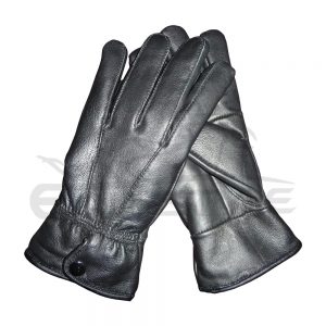 Cashmere Lined Leather Gloves For Men