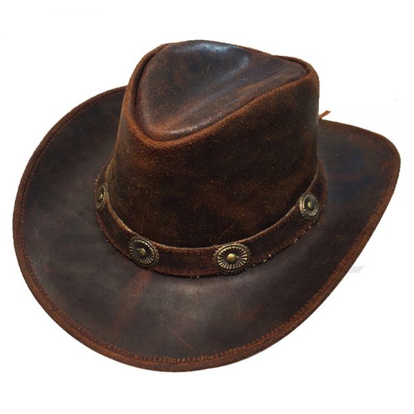 Western Hats Cowboy Style with Brass Conchos