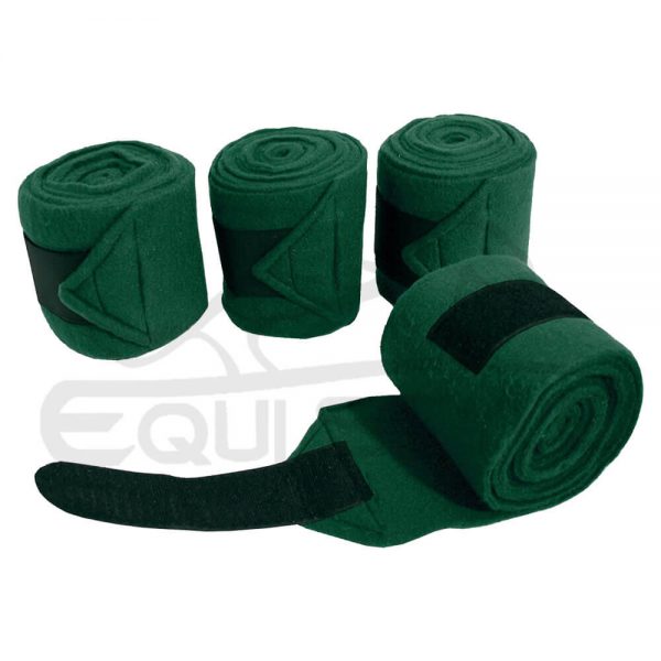 Horse Bandages Soft in Dark Green Color