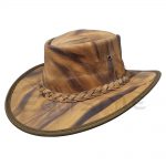 Crushable Western Hat Antique Cowhide Two Tone