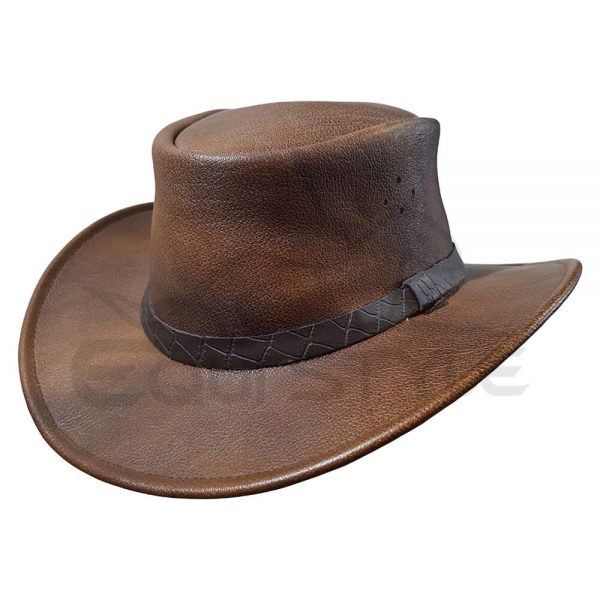 Goodly Crushable Hat Brown With Hatband
