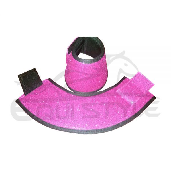 Equistl Glitter Exercise Boots in Sparkly Fuchsia Color