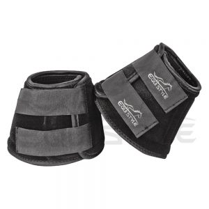 Bell Boots For Horses in Black and Grey Color