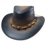 Mens western Hats With Buffalo Conchos and Bones