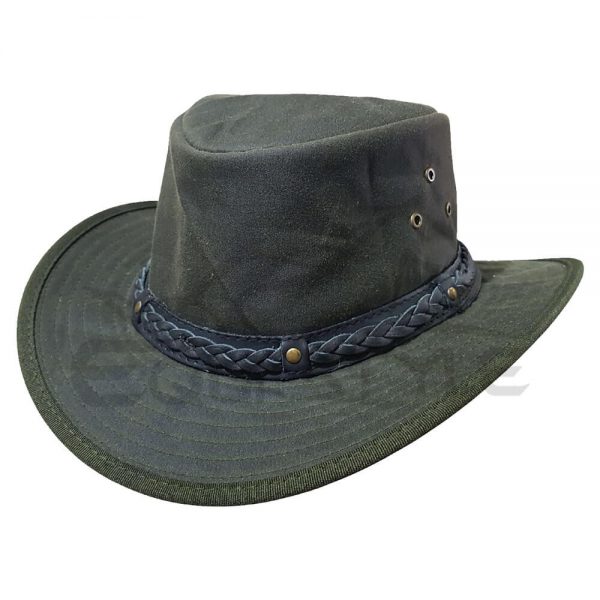 Oilskin Hats Cotton Olive Green Safari