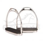 Stainless Steel Stirrup Irons Fillis Silver and Black