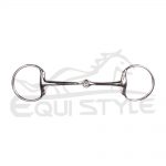 Western D Ring Snaffle Bit Silver Color Solid