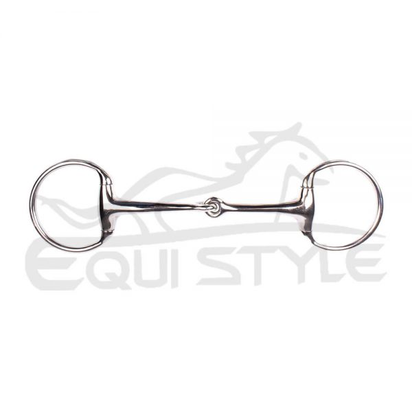 Western D Ring Snaffle Bit, Silver Color, All Purpose Riding Bit