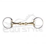 Eggbutt Snaffle Bits Gold Color Traditional Style Mouthpiece