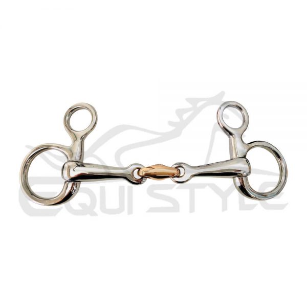 Hanging Cheek Snaffle Copper Jointed Mouthpiece