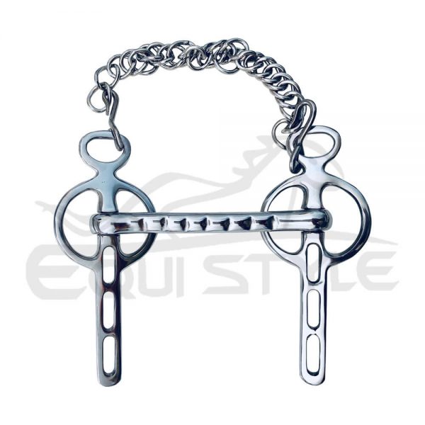 Pelham Bits Gag Horse Bits Stainless Steel With Chain
