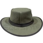 Oilskin Hats Cotton Olive Green Safari