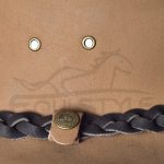 Leather Cowboy Safari Hat Black Braided Hatband