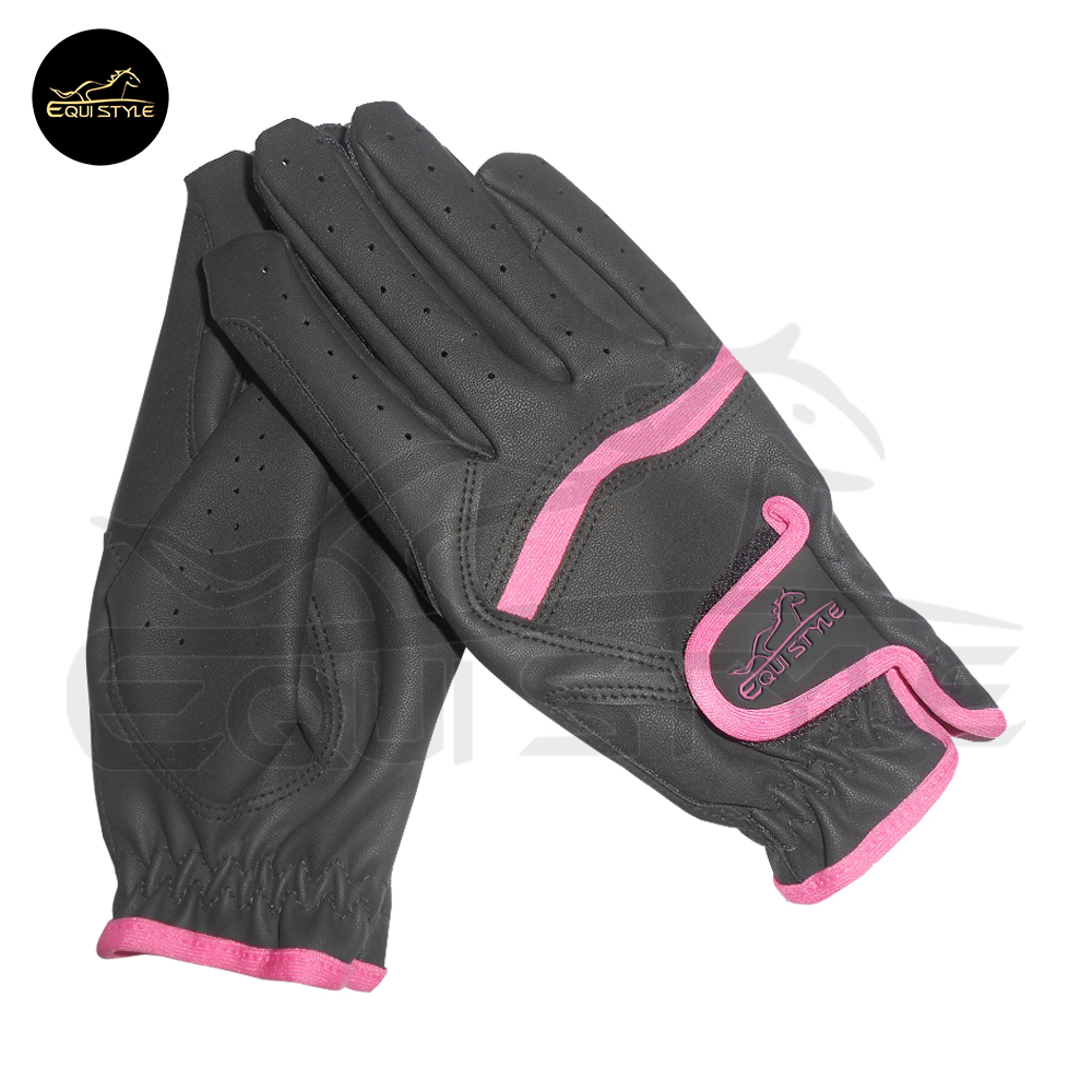Pink Horse Riding Gloves For Women