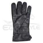 Black Leather Winter Gloves XXL Size Custom Logo