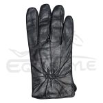 Black Leather Winter Gloves XXL Size Custom Logo