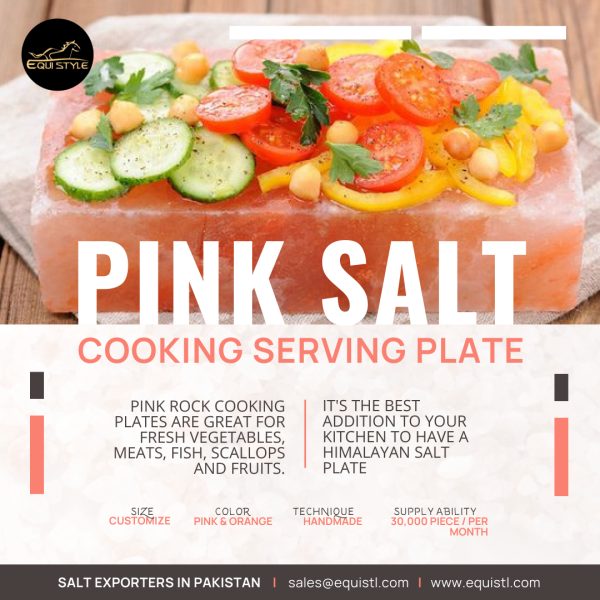 Himalayan Salt Cooking Plate, Pink Best For Serving meals