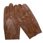 Men’s Leather Driving Gloves Genuine Cow Aniline Soft