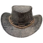 Vintage Leather Cowboy Hat Custom Printed