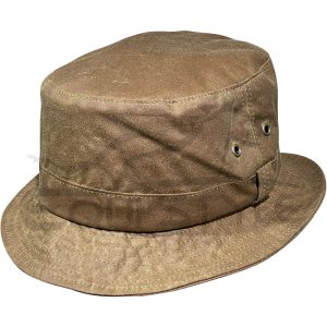 Mens Bucket Hat Light Brown 100% Cotton Outdoor Travel
