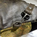 Cowhide Leather Purse Two Tone Vintage Style