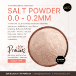 Himalayan Salt Powder Grains 0.0 – 0.2mm Size