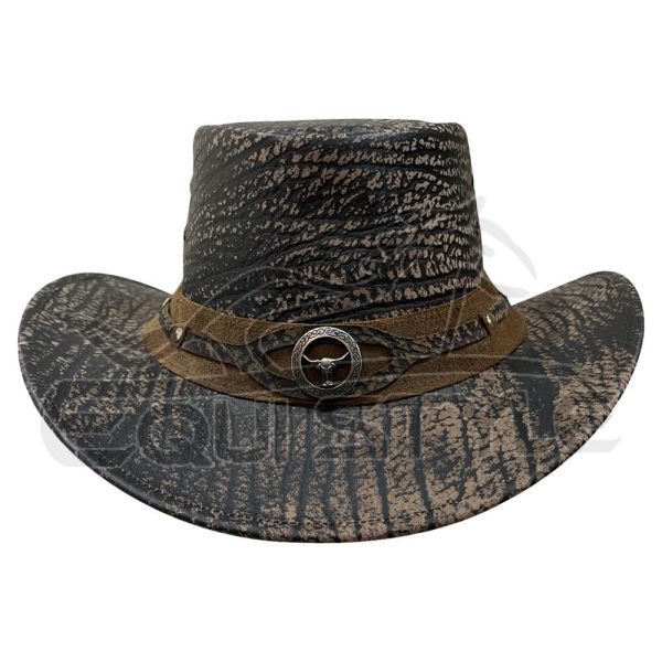 Brass Conchos Western Hat